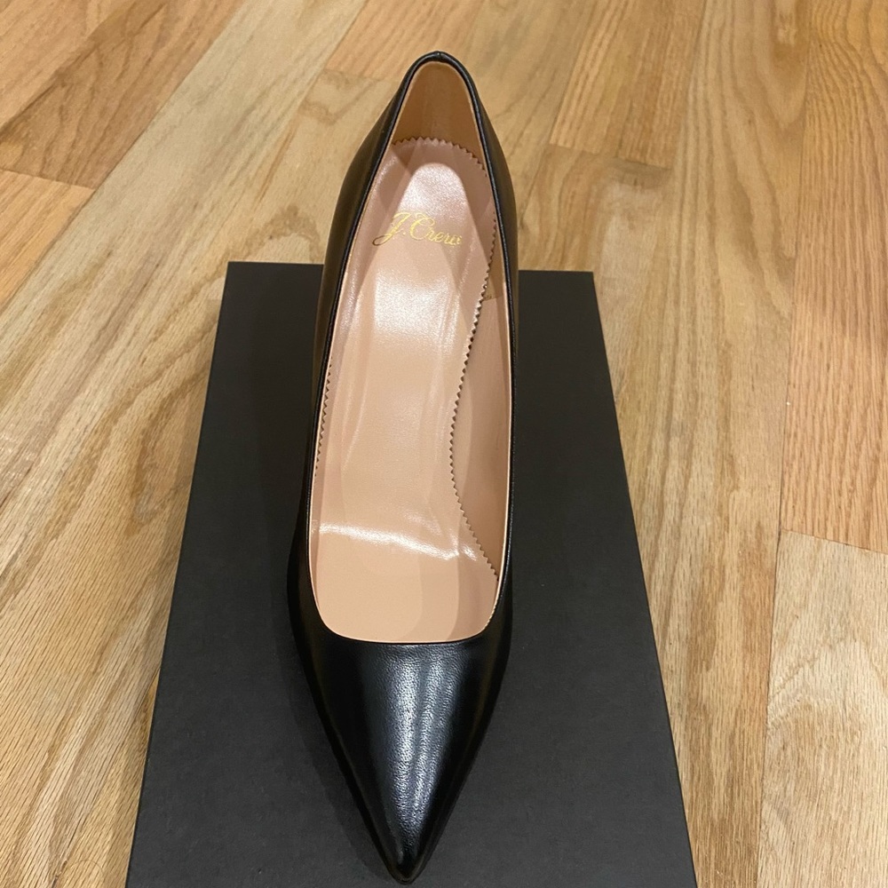 J Crew Elsie Pumps size 9, black leather